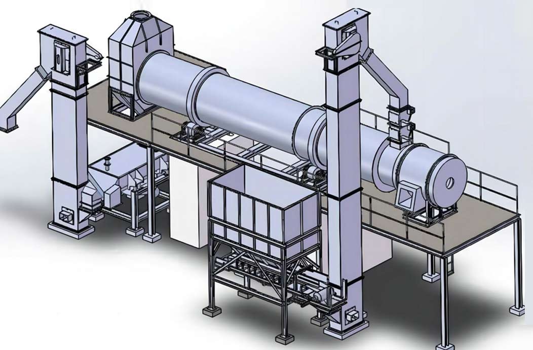 Glass sand dryer
