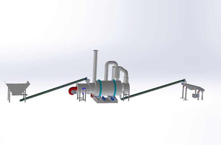 Machine sand dryer