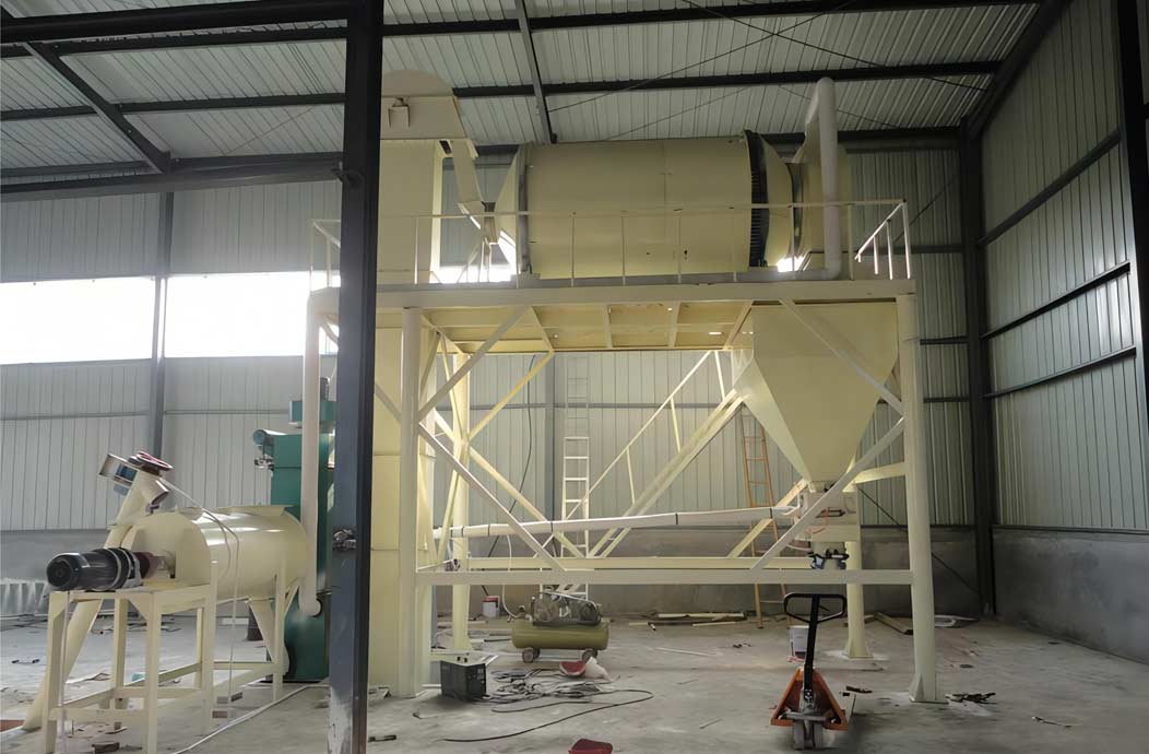 Thermal insulation mortar production line