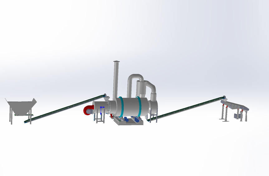 Machine sand dryer