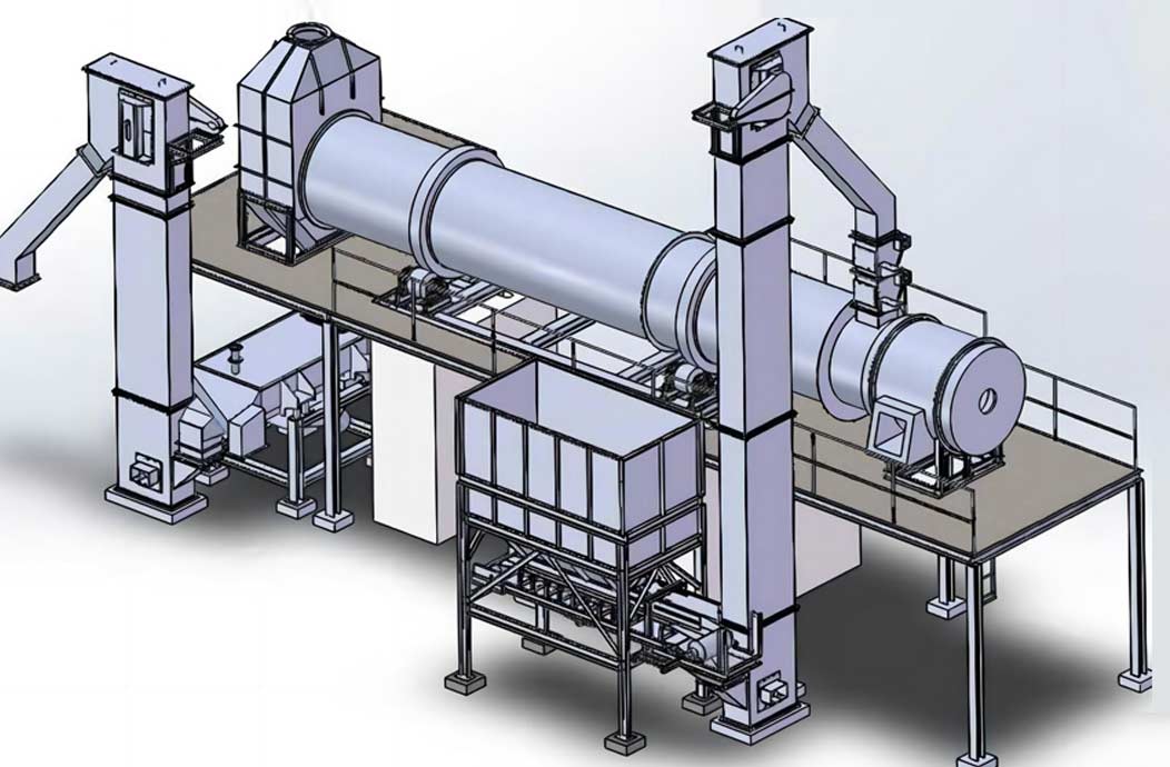Glass sand dryer