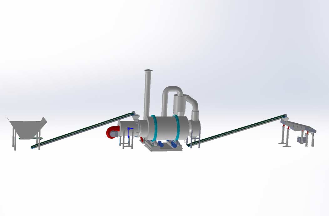 Glass sand dryer